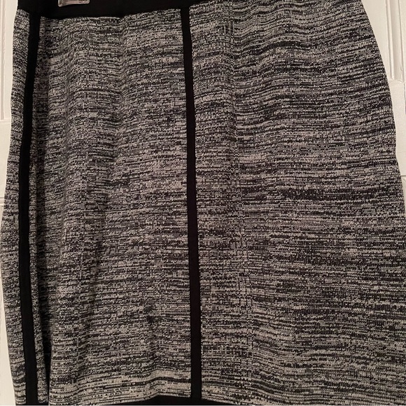 Ann Taylor cotton blend heathered black and white mini contour skirt size Medium - Picture 12 of 16